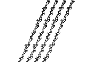 Ozonlife Chaîne Tronçonneuse 4 Pièces, Chaîne de Tronçonneuse 35cm/14", Pas de 3/8" LP, Jauge 0,05" (1,3 mm), 52 Maillons pour Guide-Chaîne, Chaîne à Faible Rebond Chaînes Tronçonneuse