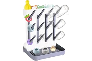 morkka Égouttoi Biberon Bebe Seche Biberon Bebe Vertical Peu Encombrant Support Accessoires pour Bébé Idéal pour Ranger Brosses et Tétines