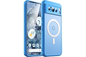 ‎JETECH JETech Etui Magnetyczne do Google Pixel 8 Pro 6,7 Cala 2023, Kompatybilne z MagSafe, Półprzezroczysty Matowe Tył Odporny na Wstrząsy Osłona Telefonu (Bay)