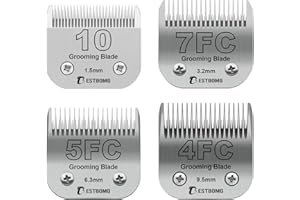 BESTBOMG Dog Grooming Replacement Blade Compatible with Andis/Wahl/Oster Dog Clippers (10+7FC+5FC+4FC)