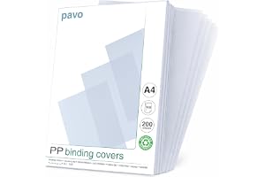 PAVO Premium A4 200 μ PP glasskydd – klar/transparent (paket med 100)