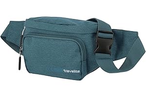 travelite Handgepäck Bauchtasche, Gepäck Serie Kick Off: Praktische Gürteltasche für Urlaub und Sport, 30 cm, 5 Liter