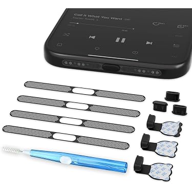 Kit De Protection Et Nettoyage Pour Ports De Téléphone - 2 Bouchons USB-C, 2 écrans Anti-poussière, 1 Brosse Douce - Pour Gadgets électroniques