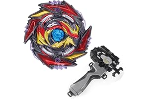mlywd Spinning Tops Set With Launcher, 4D Metal Fusion Gyros Set, Spinning Top Toy Gift, B-170-01