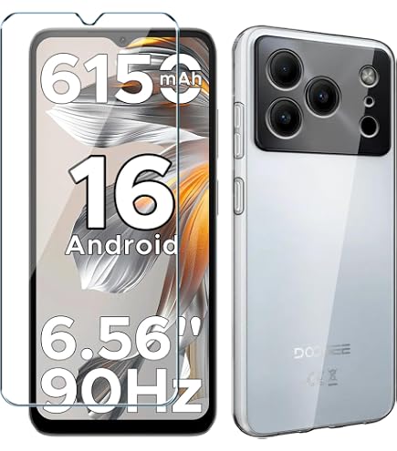 Coque TPU Souple + Verre Trempé Pour Doogee Note 56 - Protection Choc Et écran, Couleur Noire
