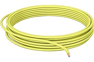 DCSk Cable para vehículos – 1,50 mm² – 10 m – FLRY B asimétrico – 1.50 mm² – Cable para coche trenzado – Amarillo – 1 50 mm2