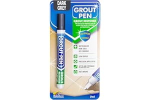 RAINBOW CHALK MARKERS LTD Grout Pen For restoring tile grout. Dark Grey 5mm wide nib