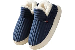 Misolin Pantofole Donna Invernali Peluche Ciabatte Casa Comode Pelose Inverno Scarpe Autunno Memoria Schiuma Antiscivolo Suola Cotone Morbida