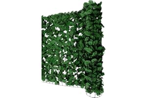 Mendler Reticolato per Privacy N77 Giardino Balcone Decorativo Poliestere Scuro 300x100cm