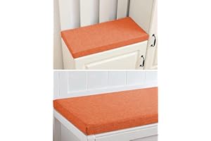 PING BU Cuscino per panca da giardino, 2/3 posti, per esterni e interni, per sedie da pranzo, 100/120 cm, cuscino per dondolo (140 x 40 x 3 cm, colore: arancione)