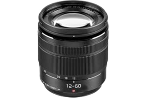 Panasonic Lumix 12-60mm F3.5-5.6 | Objectif Zoom Standard H-FS12060E (Grand angle 12mm, Stabilisé, Tropicalisé, equiv. 35mm : 24-120mm) Noir – Compatible monture Micro 4/3 Panasonic & Olympus