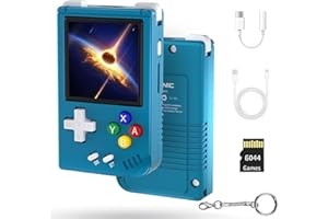 S_WAY RG Nano, console di gioco portatile con giochi 6044, schermo IPS da 1,54 pollici, RG Nano Mini Emulatore Supporto sistema Linux, lega di alluminio CNC, orologio e altoparlante Hi-Fi, emulatore 10
