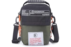 JAKAGO Waterproof Shoulder Bag,Universal Small Messenger Bag Handbag,Mobile Phone Pouch Cross Body Bag Purse with Shoulder Strap for Outdoor Sport Travel Hiking Camping（S）