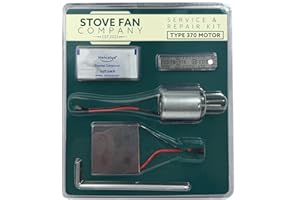 Forest Master - Stove Fan Service Kit – Enhance Efficiency with TEG Module, Thermal Paste & Bi-Metal Strip (Type 370 & 500 Motor) (Type 370)