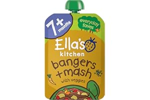Ella's Kitchen Bangers & Mash with Veggies Pouch, Stage 2 (7+ months), Single, 130g