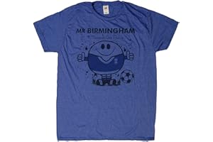 Bomblighters Mr Birmingham T Shirt Gift for Football Soccer Fan Royal Blue