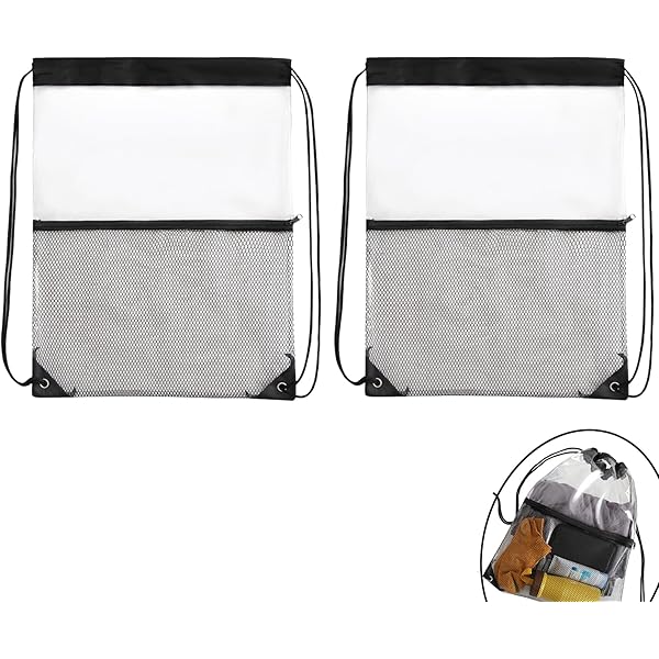Sac à Dos Transparent Sac à Dos En Maille Ultra Résistant Léger Grande Capacité Lavable