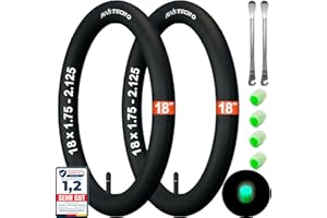 ‎AVVS TECH 14 х 1.75-2.125, 16 х 1.75-2.125, 18 х 1.75-2.125, 20 х 1.75-2.125 Schlauch Kinderfahrrad und Fahrradanhänger 2 Stück Packung für Reifen 14, 16, 18, 20 Zoll x1.75/1.95/2.125 mit AV Inkl 2 Montierhebel