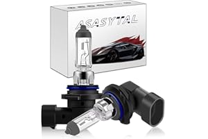 Asasytal HB4 9006 55W Headlight Halogen Bulbs, High/Low Beam Halogen Headlamp 3000K Yellow Bright Light, 12V Fog Light Lamps for Car Front Halogen Lamp Replacement, 2 Pieces