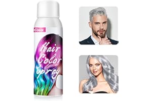 MOFAJANG Spray Temporal De Color Para El Cabello Blanco, Spray Temporal De Color Para El Cabello De Un Solo Uso, Teñido Rápido, Fácil De Lavado Para Cosplay De Halloween, Adecuado Para Niños Y Adultos -100ml