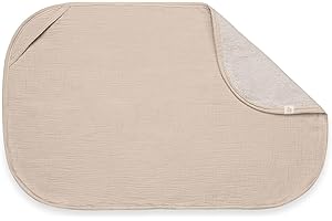 hauck Pokrowiec na przewijak i ręcznik dla niemowląt - oddychający muślinowy ręcznik frotte, można prać w temperaturze 60° - Pasuje do przewijaka hauck Change N Clean - beżowy