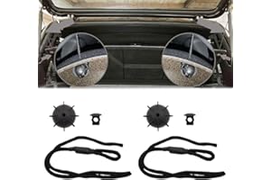 EVODAMP SHOX 2PCS Parcel Shelf String Cord Compatible with VW Golf Mk5 Mk6 MK7 2006-2019 GTI 2006-2019 Rear Trunk Shelf String Car Shelf String 1K6863447A 1K6863447A9B9