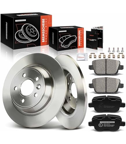 Frankberg Bremsscheiben-Set Hinterachse Für Volvo S60, S80, V60, V70 - Vollbremsscheiben 301mm