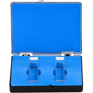 Lot De 4 Cuvettes En Quartz Pour Spectromètre - Volume 3,5 Ml, Chemin Optique 10 Mm, Avec Couvercles PTFE