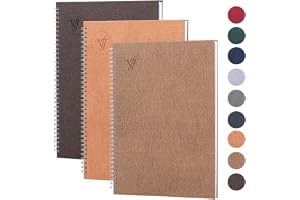 Victoria's Journals - A4 Anteckningsbok, Inbunden A4 Linjerad Anteckningsbok med 8 mm Radavstånd, 80 gsm, 160 sidor, 3-Paket