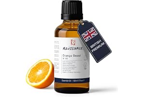 Naissance Sweet Orange Eterisk olja (nr 105) 50ml - Ren, Naturlig, Kallpressad, Grymhet-Fri, Vegan och Outspädd - Användning i Aromaterapi & Diffusor