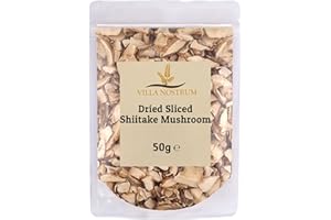 Dried Sliced Shiitake Mushrooms 50g by Villa Nostrum