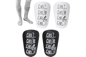 Rigidstone 4 Pièces Protege Tibia Foot, 6x10CM Protege Tibia Foot Enfant, Mini Protège-Tibias Légers pour Le Football, Fort et Léger Protege Tibia pour Jeux de Football, Jogging