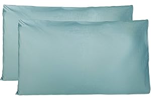 FARFALLAROSSA Funda Almohada 50x80 cm de algodón 100%, Transpirable sin Cremallera, Juego de 2 Fundas Almohadas 50x75 cm, Made in Italy