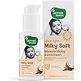Mother Sparsh Milky Mineral Baby Sunscreen-50g | Ultra Light Sunscreen Lotion for Babies with SPF 30, Broad Spectrum UVA/UVB Protection | Sunscreen Baby Lotion With Milk Protein, Coconut Oil & Vit. E