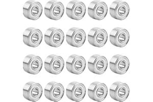 SMOMEND 20 PCS Cuscinetti a Sfera 693ZZ, 3x8x4 mm, Micro Cuscinetto a Sfere a Gola Profonda in Acciaio Inossidabile, Cuscinetti a Sfera Piccoli per Trolley, Motori, Elettrodomestici e Applicazioni Industriali