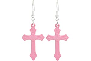 Bluebubble COOL CROSS Dangle Earrings on Gift Card