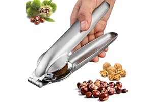 ENAIAH Alicates Castañas, Abridor Castañas Cortador de Castañas de Acero Inoxidable Pinzas para Castañas Corta Castañas Cascanueces de Castaña, para Castañas, Avellanas y Otros Frutos Secos