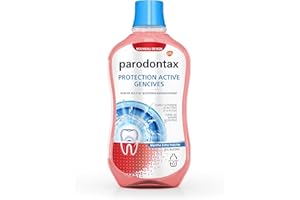 Parodontax Bain de Bouche Quotidien, Protection Active, Pour Les Gencives et Des Dents Saines, Extra Fraiche, Sans Alcool, 500 ml
