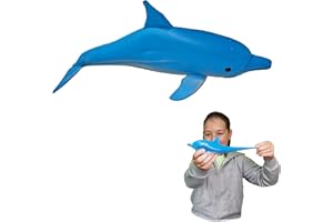 Rep Pals - Delfín, Juguetes elásticos de Deluxebase. Réplicas de Animales súper elásticos Que parecen Reales. Ideales para niños y niñas