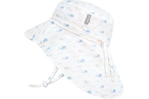 Jan and Jul Breathable and Adjustable Sun-Hat with Neck Flap for Kids