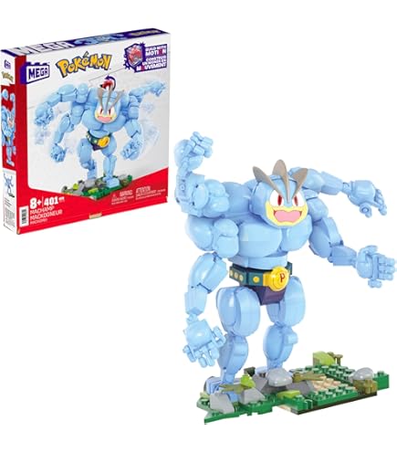 thumbnail image 2 of Mega Pokémon Building Toys Set, Building Box With 450 Pieces, 2 Poseable Characters And Storage Box For Kids 2 of 12
