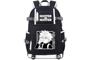 Roffatide Anime Killua Zoldyck Sac à dos pour ordinateur portable pour Hunter x Hunter avec port de charge USB et port casque