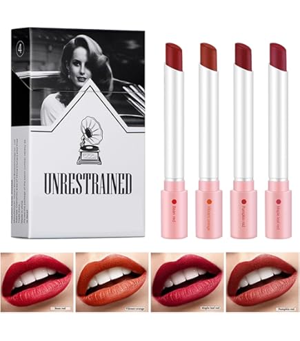 4 PCS Lana Del Rey Lipstick, Lana Del Rey Lipstick Cigarettes, Rouge à  Lèvres Cigarette, Rouge à Lèvres, Texture Velours Haute Couleur, Ensemble  de Cosmétiques pour Filles et Femmes : Amazon.fr: Beauté