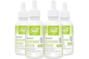 CESTFILO Liposomiale Glutatione Liquido1000 mg, Assorbimento più Elevato, Liquido di L-glutatione (GSH) in Forma Attiva, Potente Antiossidante per il Sistema Immunitario