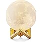 Mondlampe 3D Nachtlicht Dimmbar, ALED LIGHT 15cm LED Mond Lampe Touch Mondlicht Sternenhimmel Lampe Baby Mond Nachtlicht…