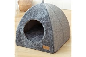 MGICHOOM Nid De Chat Intérieur, Maison De Chat, Tente De Lit De Chaton, Grotte pour Chien De Compagnie, Igloo pour Chats/Petits Chiens