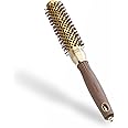 Olivia Garden Expert Blowout Speed – Gold & Brown - 25 - Ceramic Coated Round Brush with Extra Long Barrel for 25% Faster Blowouts