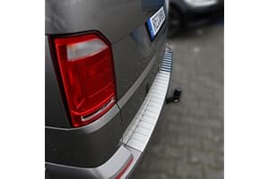 Recambo | Protector de Parachoques Trasero | Compatible con VW T6 | a Partir de 2015 | Acero Inoxidable Mate | Protección Borde de Carga