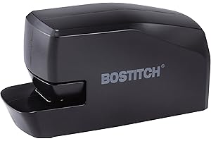 Bostitch Office Agrafeuse électrique portable, 20 feuilles, alimentation AC ou batterie, noir (MDS20-BLK)