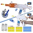 Automatic Toy Gun, 2-in-1 Mode Electric Toy Gun, Foam Toy Gun, Shooting Toy, Suitable for Kids or Adults (Orange)